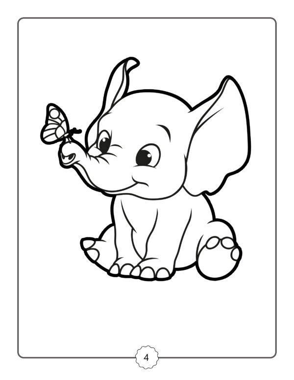 My First Coloring Book : Coloring book for toddlers Ages 3 Fun and Simple Animals - Image 4